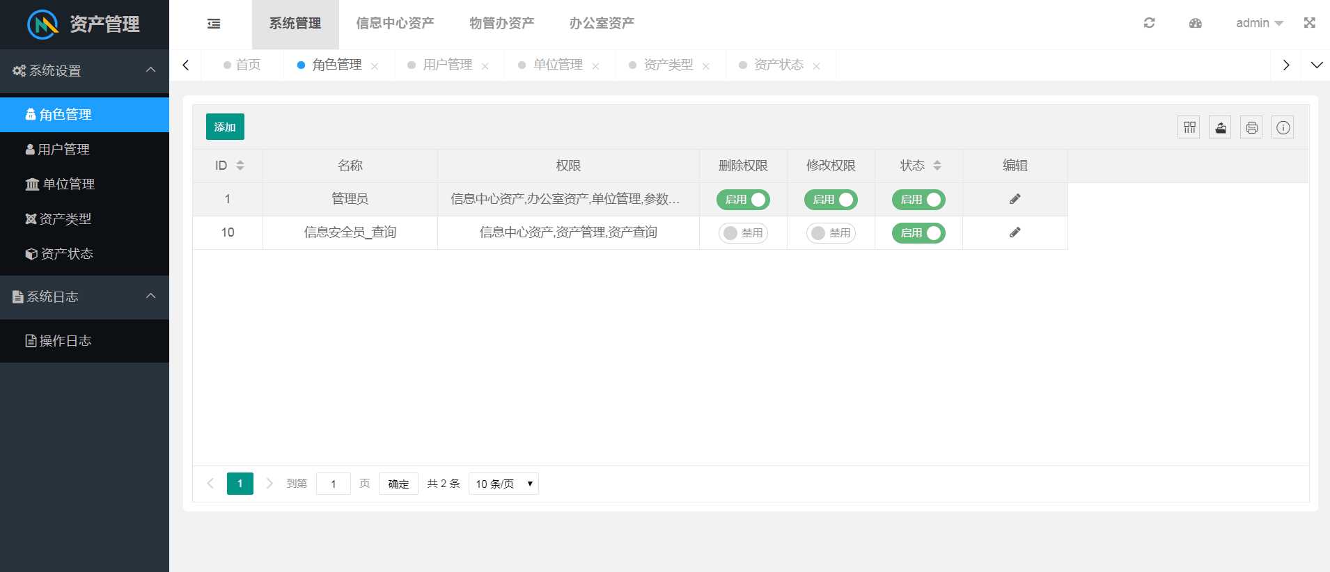 layuimini 资产管理源码 - 选优云网创