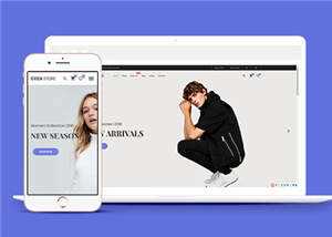 简约时尚服装商城响应式网页模板下载 - 选优云网创