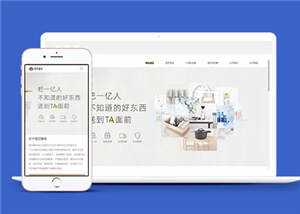 简约响应式电商平台源码网站模板下载 - 选优云网创
