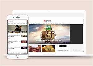 新闻资讯时尚杂志类网站模板源码 - 选优云网创