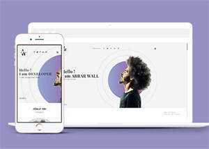 白色简洁设计师网站模板下载 - 选优云网创