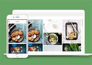 侧导航美食爱好者企业网站模板 - 选优云网创