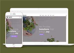 简约创意商业解决方案动态响应式网页模板下载 - 选优云网创
