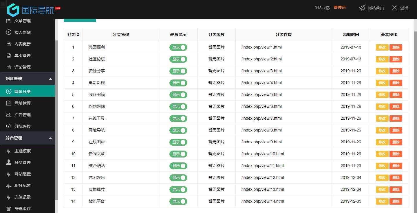 图片[2] - 918国际导航免费分享一款简洁模板+整站程序+数据打包 - 选优云网创