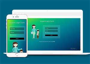 宽屏教育网站会员登录模板下载 - 选优云网创