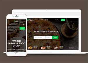 美食外卖订餐APP网页模板下载 - 选优云网创