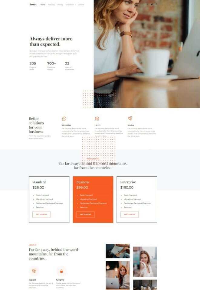 Bootstrap商务咨询服务公司网站HTML模板 - 选优云网创