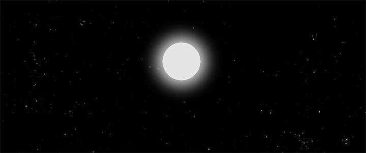 css3黑夜星空月亮发光星星闪烁动画特效 - 选优云网创