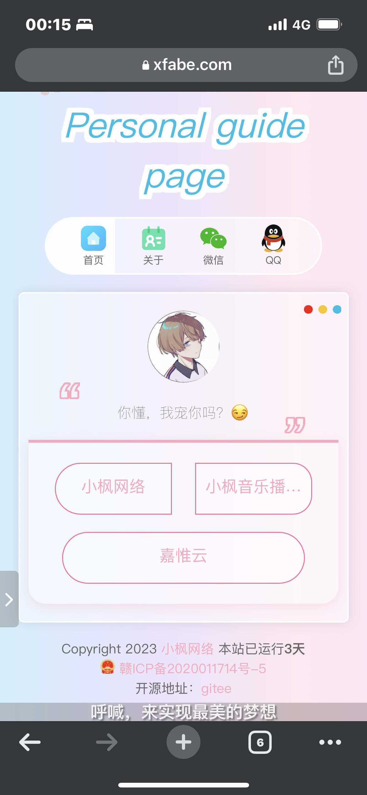 图片[6] - 最新款小枫个人引导页 个人主页 - 选优云网创