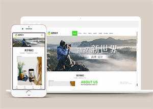宽屏广告品牌设计类网站模板源码 - 选优云网创
