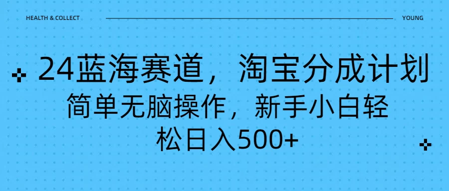 24蓝海赛道，淘宝逛逛视频分成计划，简单无脑操作，新手小白轻松日入500+ - 选优云网创