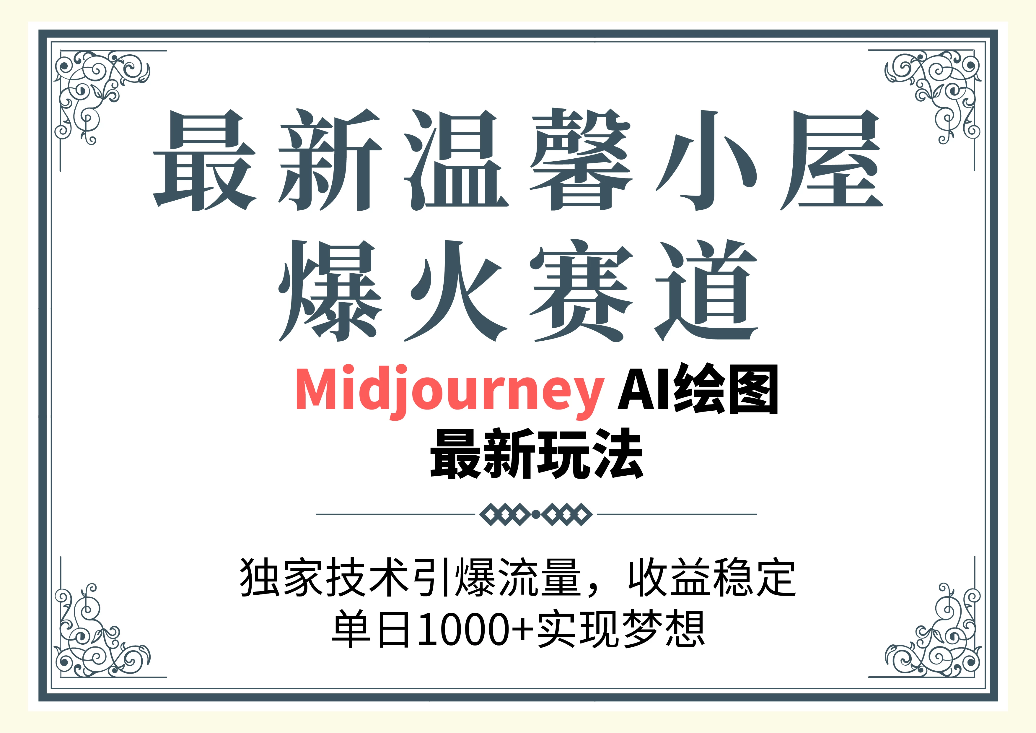 最新温馨小屋爆火赛道，独家技术引爆流量，收益稳定，单日1000+实现梦想 - 选优云网创