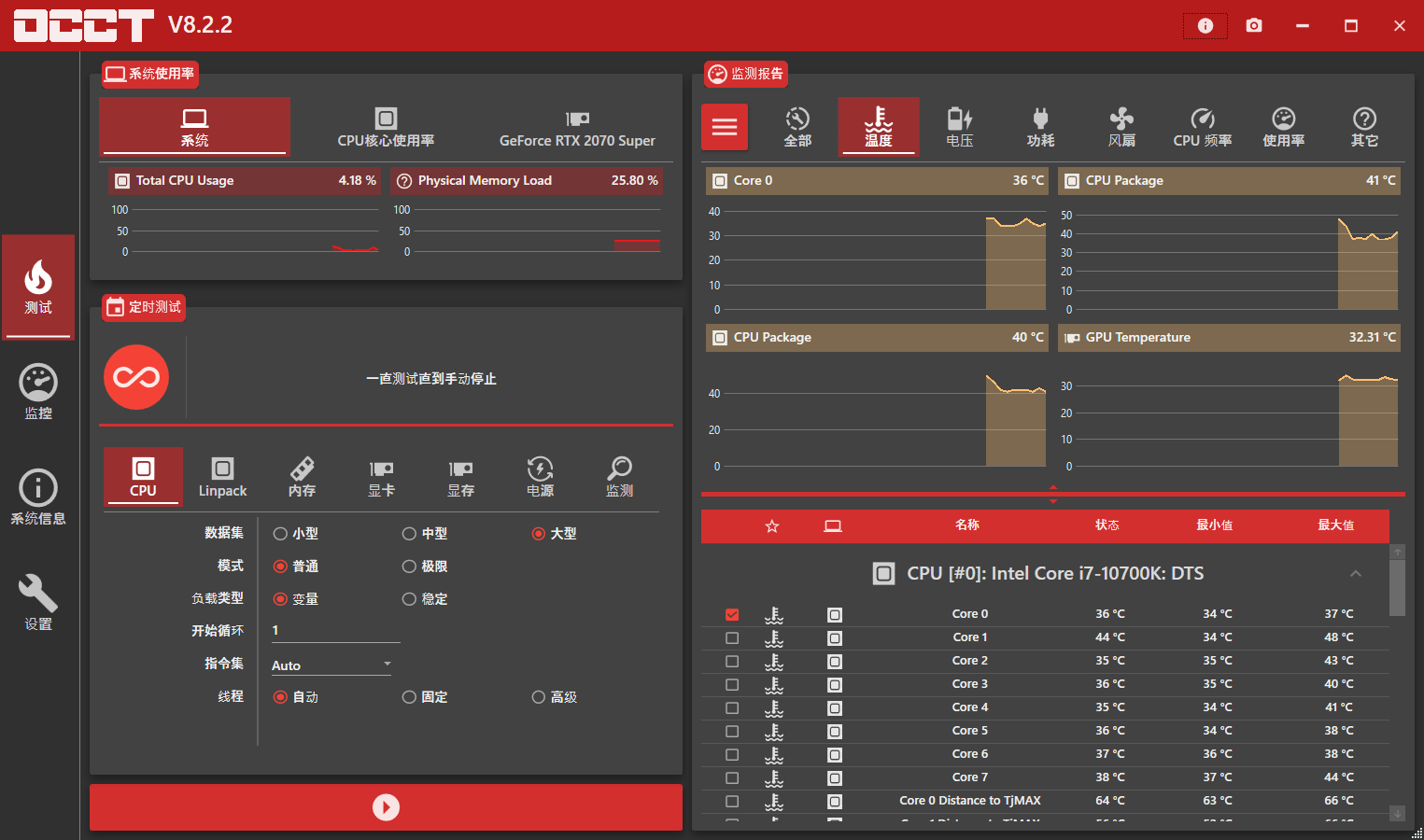 电脑硬件检测工具 OCCT v11.0.16 绿色版 - 选优云网创