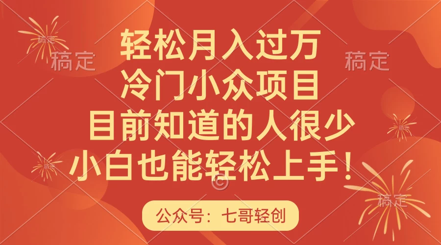 轻松月入过万，冷门小众项目，目前知道的人很少，小白也能轻松上手！ - 选优云网创
