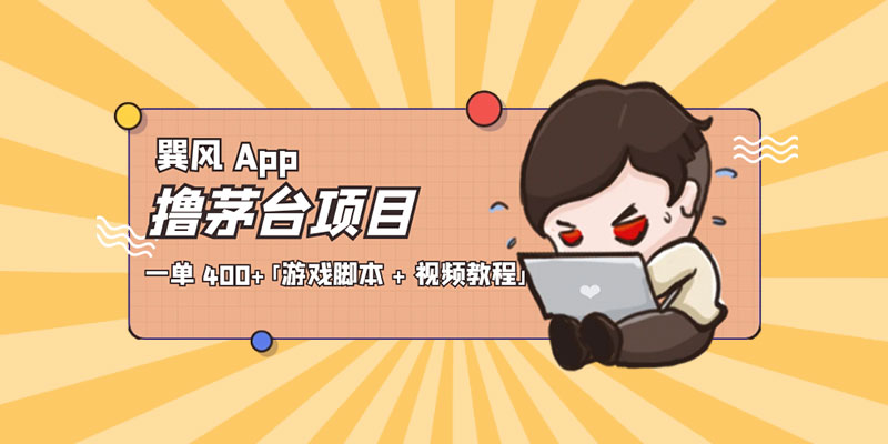 巽风 App 撸茅台项目：一单 400+「游戏脚本 + 视频教程」 - 选优云网创