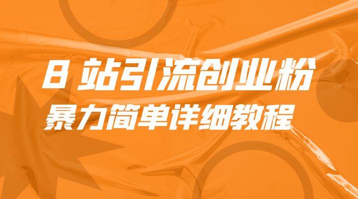B 站引流创业粉：暴力简单详细教程 - 选优云网创