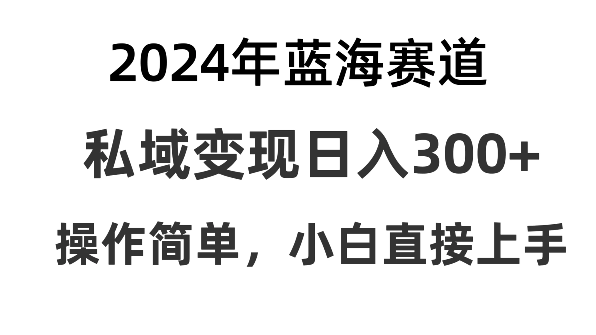 2024抖音蓝海赛道,私域变现日入300+,操作简单,每年只需一小时,纯小白可直接上手 - 选优云网创