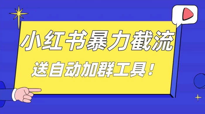 小红书截流引流大法，简单无脑粗暴，日引 20-30 个高质量创业粉 - 选优云网创