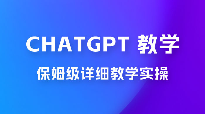 ChatGPT 保姆级详细教学实操 - 选优云网创