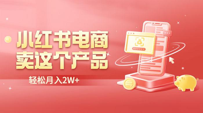 小红书无货源电商 0 门槛开店：卖这个品轻松实现月入五位数 - 选优云网创
