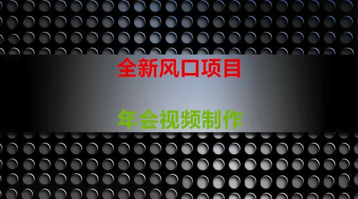 年会视频制作项目，全新风口 - 选优云网创