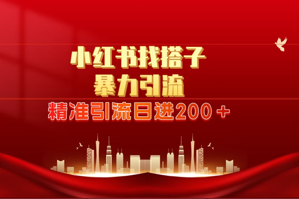 2024最新小红署引流思路，日进300＋，暴力引流+锁粉 - 选优云网创