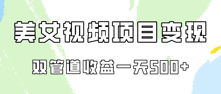 0成本，视频号美女视频双管道收益变现！ - 选优云网创