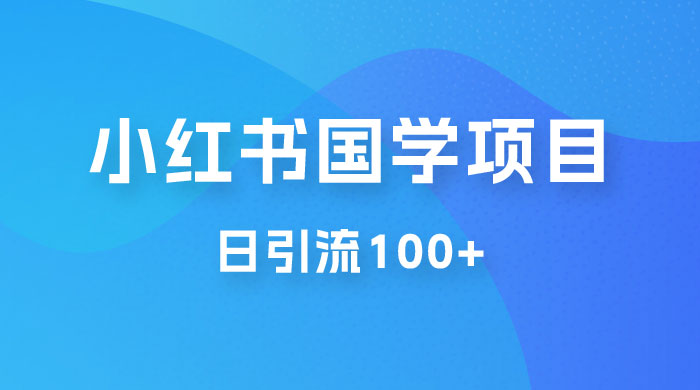 小红书国学号玩法拆解：五分钟一个视频，一天暴力起号，日引流 100+ - 选优云网创