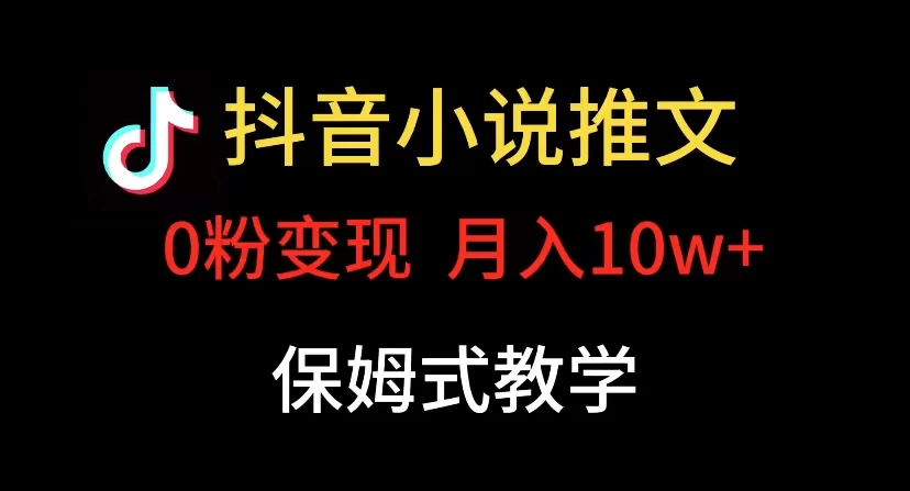 小说推文月入 10w，最适合小白上手，保姆式教学 - 选优云网创