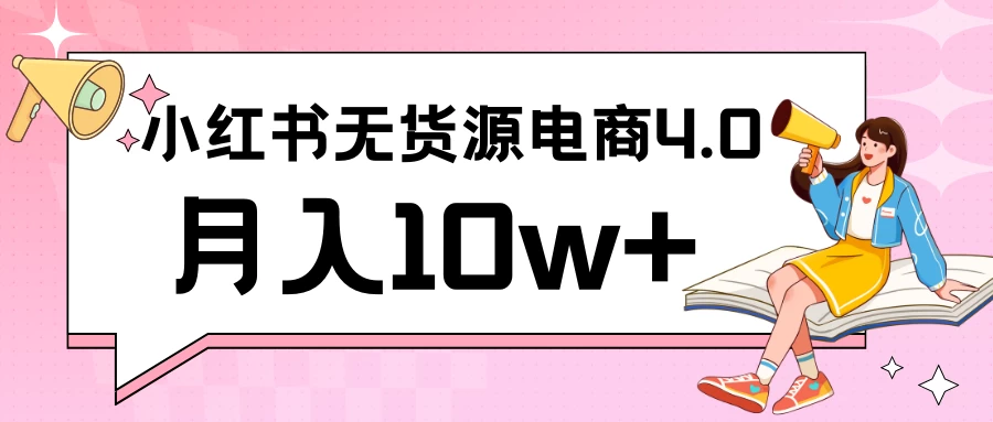 小红书新电商实战 无货源实操从0到1月入10w+ 联合抖音放大收益 - 选优云网创