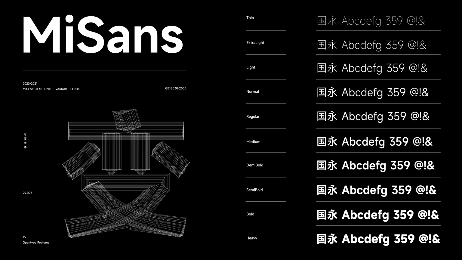 字体分享「MiSans」MIUI 全新系统字体 免费商用 - 选优云网创
