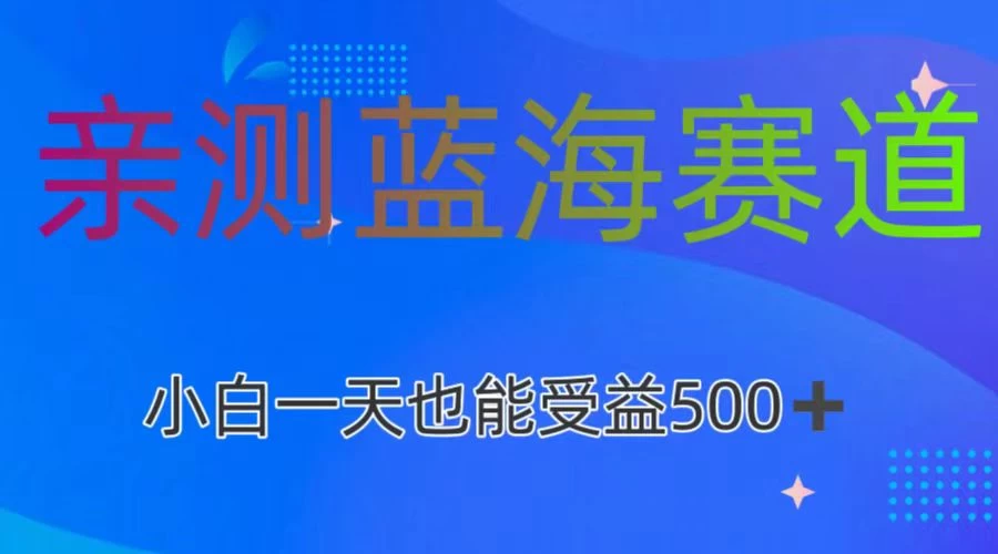 亲测蓝海赛道，利用AI创作，小白一天收益500+ - 选优云网创