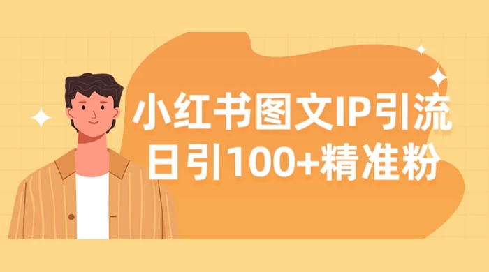 小红书图文 IP 引流，日引 100+ 精准粉【揭秘】 - 选优云网创