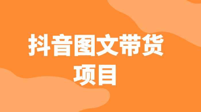 抖音图文带货项目：操作简单无门槛，适合小白 - 选优云网创