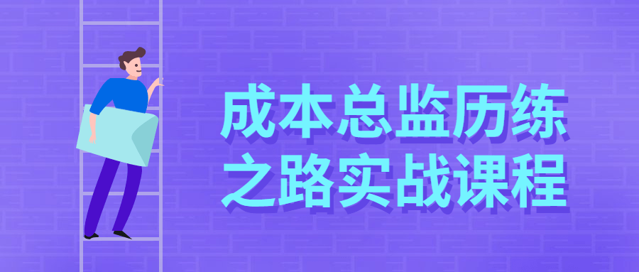 成本总监历练之路实战课程 - 选优云网创
