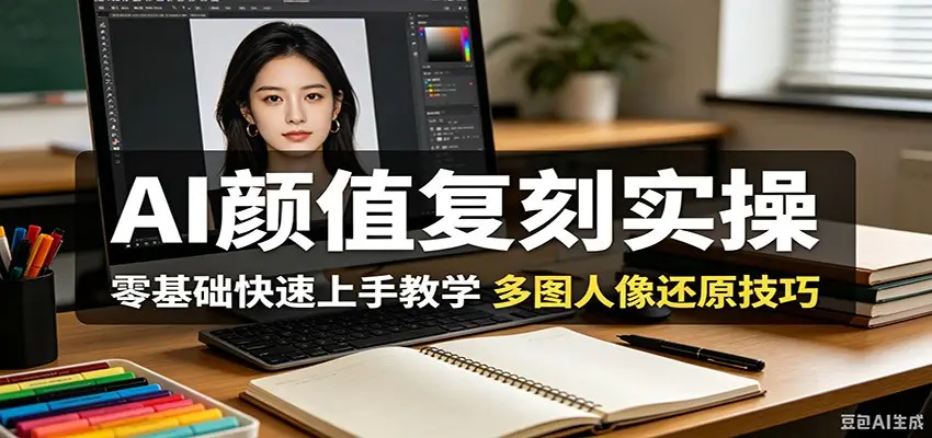 AI颜值复刻实操，零基础快速上手教学，多图人像还原技巧 - 选优云网创