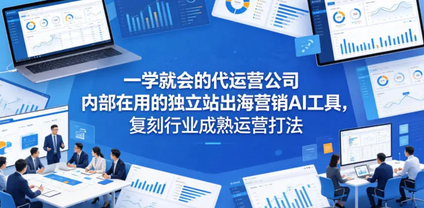 一学就会的代运营公司内部在用的独立站出海营销AI工具，复刻行业成熟运营打法 - 选优云网创